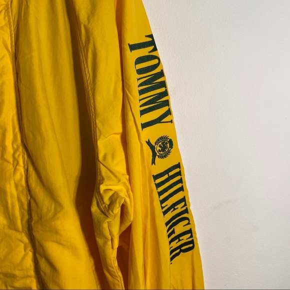 Vintage yellow Tommy Hilfiger hooded windbreaker - Picture 3 of 8